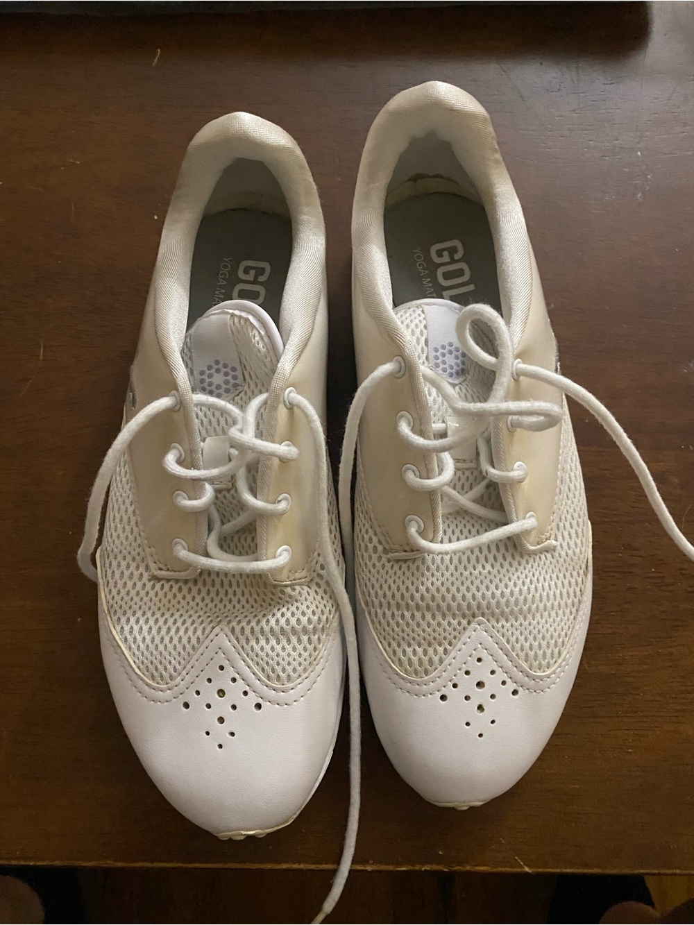 Puma Women's White Mesh Lace-Up Sneakers